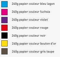 couleur papier offset